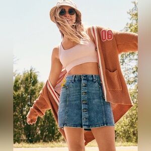 Aerie Oversized Varsity Cardigan Medium